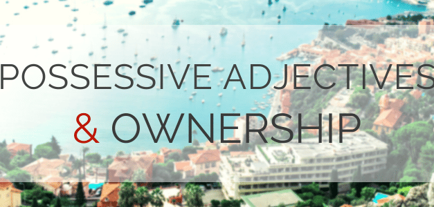 Ownership and Possessives in French